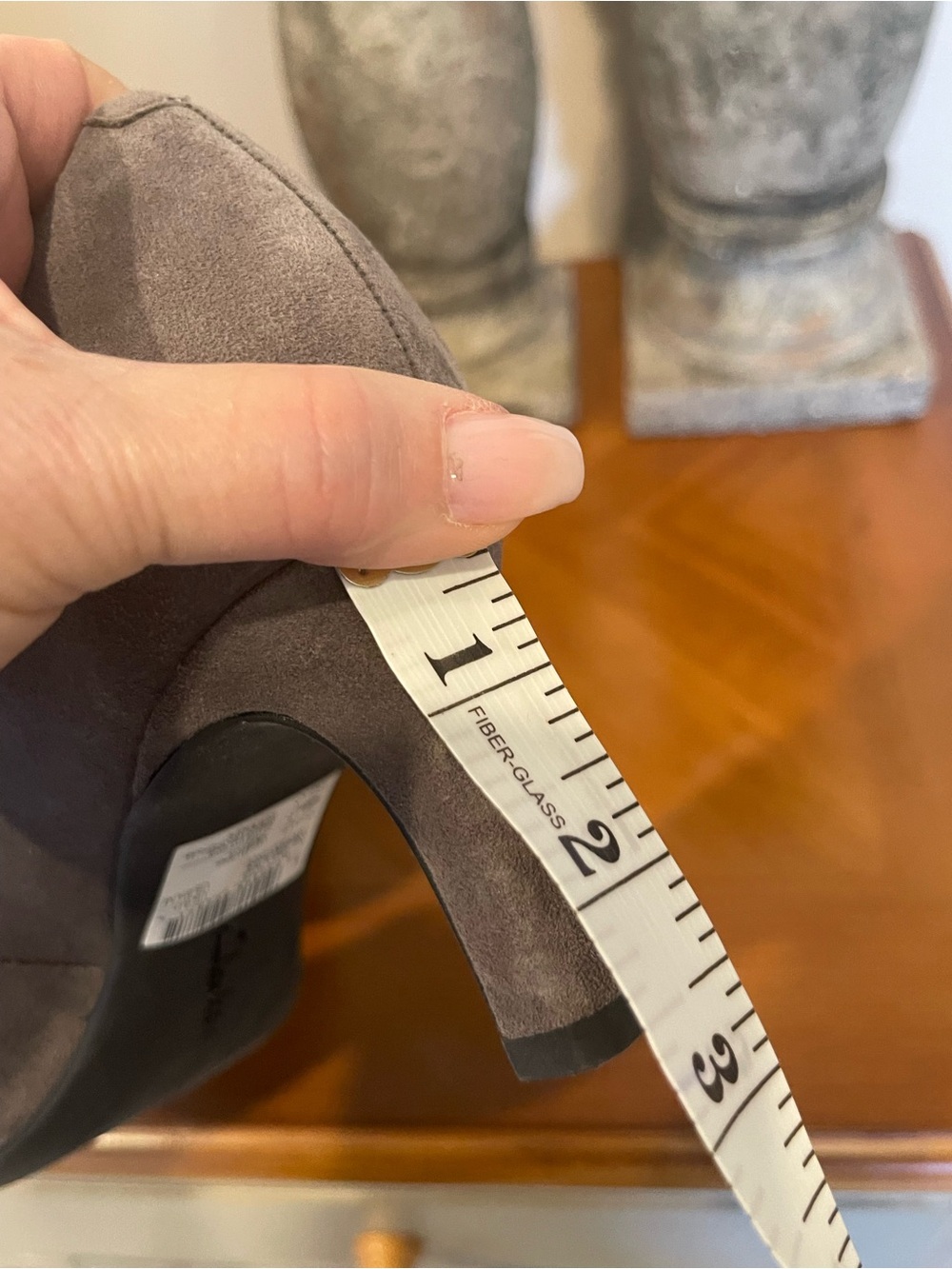 Clarks Taupe Suede Pointed-Toe shoes - Picture 5 of 7